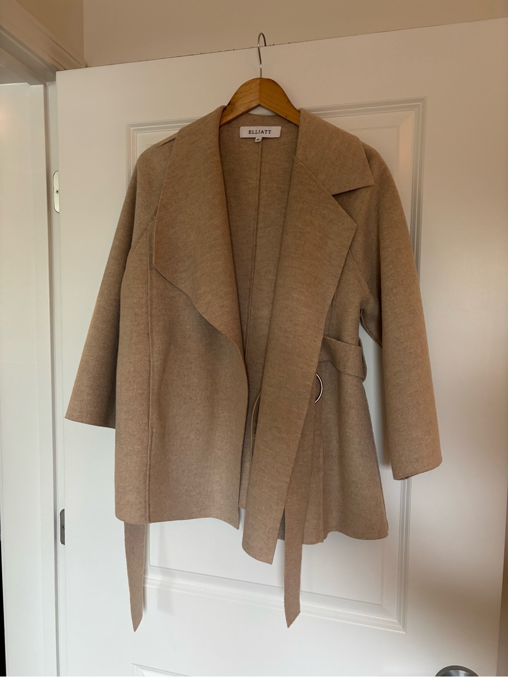 REVOLVE Beige Wrap Belted Coat